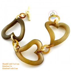 Natural circle horn necklace - Model 0009