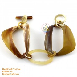 Natural circle horn necklace - Model 0009