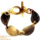 Natural circle horn necklace - Model 0009