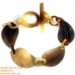 Natural circle horn necklace - Model 0009