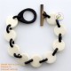 Natural circle horn necklace - Model 0009