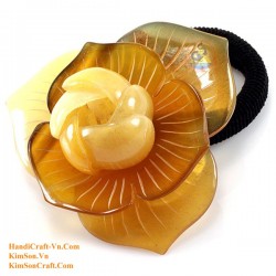 Flower Organic Horn Ponytail 