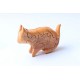 Cat puzzle wooden toys - Handmade - Green Material & Natural Wood Color