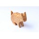 Cat puzzle wooden toys - Handmade - Green Material & Natural Wood Color