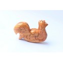 Huhn Puzzle Holzspielzeug - Handmade - Green Material & Holz Naturfarbe
