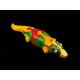 Crocodile puzzle wooden toys - Handmade - Green material & Colorful Safety
