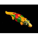 Crocodile puzzle wooden toys - Handmade - Green material & Colorful Safety