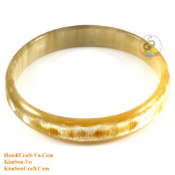 Natural circle horn necklace - Model 0009