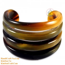 Natural circle horn necklace - Model 0009