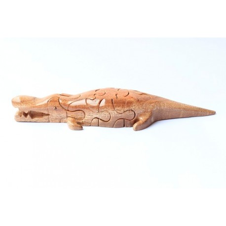 Крокодил Головоломки Деревянные игрушки 2 - ручной работы - Зеленый материальные и натуральное дерево Цвет