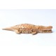 Крокодил Головоломки Деревянные игрушки 2 - ручной работы - Зеленый материальные и натуральное дерево Цвет