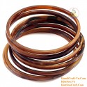 Natural horn bracelet set of 7 - Model 0190