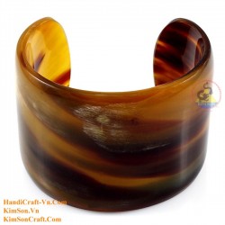 Natural circle horn necklace - Model 0009
