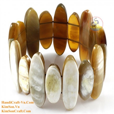 Natural circle horn necklace - Model 0009