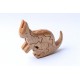 Rabbit puzzle wooden toys - Handmade - Green Material & Natural Wood Color