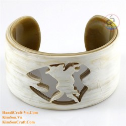 Natural circle horn necklace - Model 0009