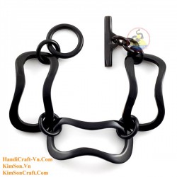 Natural circle horn necklace - Model 0009