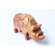 Cat puzzle wooden toys - Handmade - Green Material & Natural Wood Color