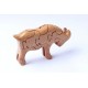 Sheep puzzle wooden toys - Handmade - Green Material & Natural Wood Color