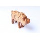 Cat puzzle wooden toys - Handmade - Green Material & Natural Wood Color