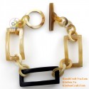 Natural circle horn necklace - Model 0009