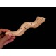 Snake puzzle wooden toys - Handmade - Green material & Natural Wood Color