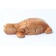 Cat puzzle wooden toys - Handmade - Green Material & Natural Wood Color