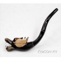 Dragon-Pfeife, hergestellt aus schwarz Wasserbüffel horn