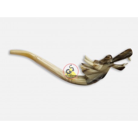 Dragon Smoking Pipe made of black water buffalo horn
