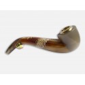 Rauchen, Rohre - handgefertigt aus Marmor Vieh Horn - Hand graviert Viet Nam-Dragon