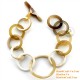 Natural circle horn necklace - Model 0009