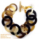 Natural circle horn necklace - Model 0009