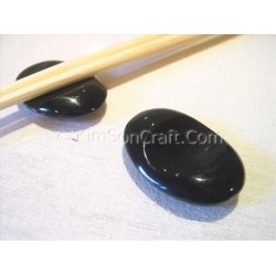 Chopsticks holder black eye (made of buffalo black horn) 