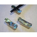 Chopsticks holder in petrol mother of pearl + Abalone face