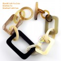 Natural circle horn necklace - Model 0009