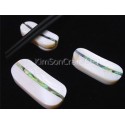 Chopsticks holder oval : Mother of pearl + abalone