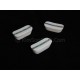 2cm x 5cm x 1cm - Chopsticks holder - Handmade from cattle white horn - Trapeziumshape shape