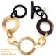 Natural circle horn necklace - Model 0009
