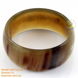 Natural circle horn necklace - Model 0009