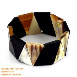 Natural circle horn necklace - Model 0009