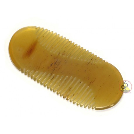 Genuine Horn Comb - Moustache Style - S Shape - 75 x 35 mm