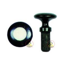 Rosette aus schwarzem Horn