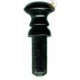 Rosette aus schwarzem Horn