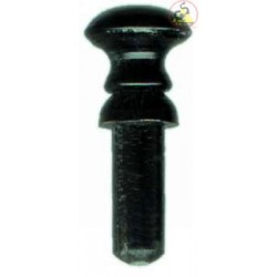 Rosette aus schwarzem Horn