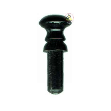 Rosette aus schwarzem Horn