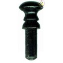 Rosette aus schwarzem Horn