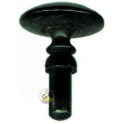 Rosette aus schwarzem Horn