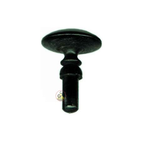 Rosette aus schwarzem Horn