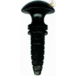 Rosette aus schwarzem Horn