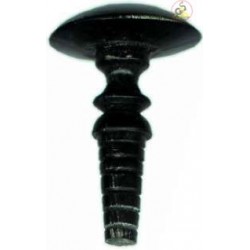 Rosette aus schwarzem Horn